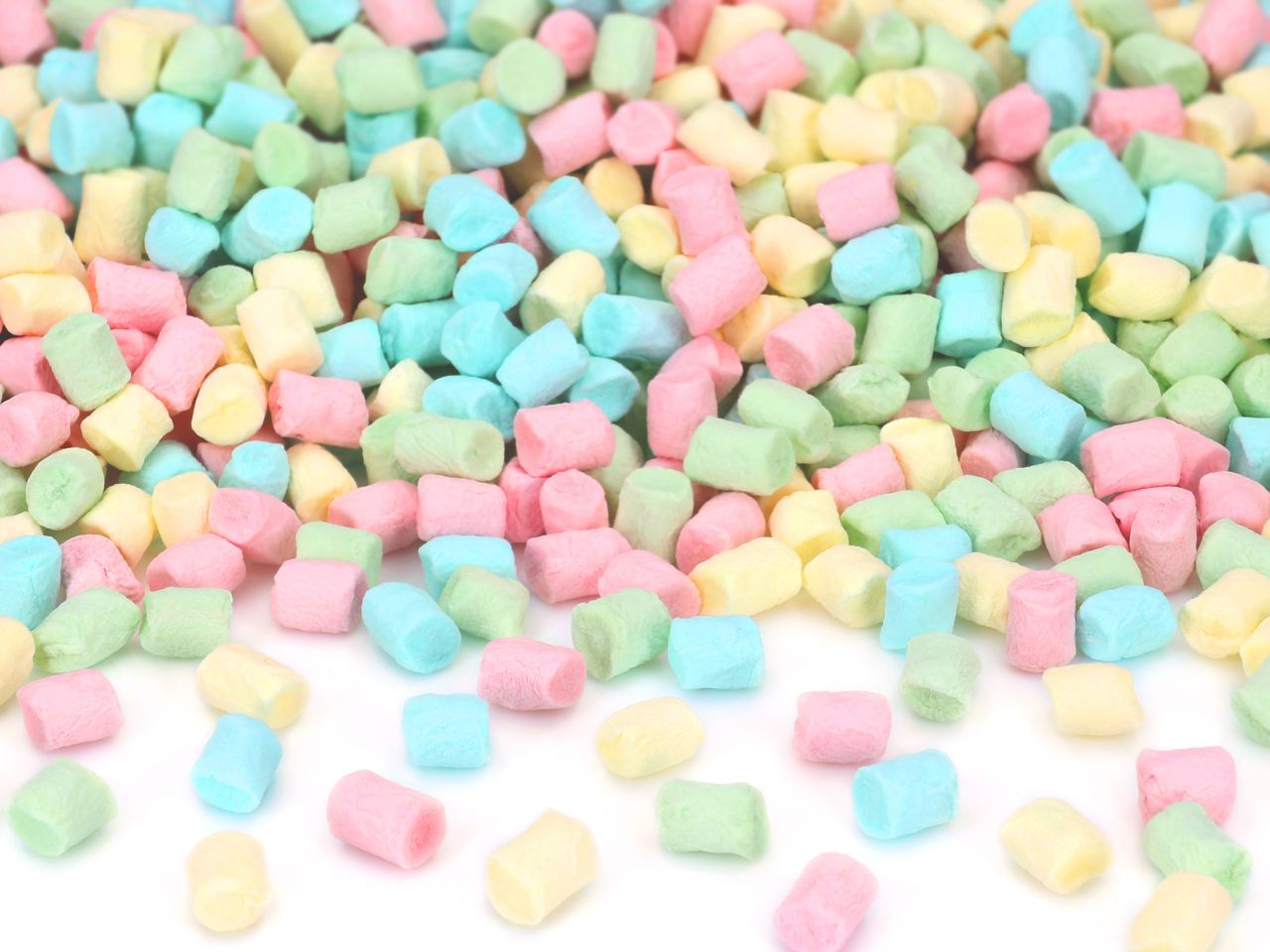 Mini-Marshmallows, Pastellfarben-Mix, 50 g