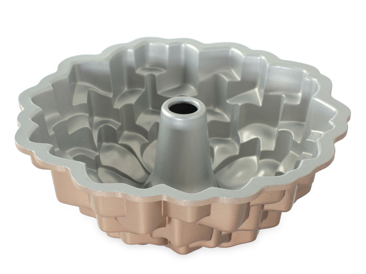 Nordic Ware: Aluguss-Backform Blossom Bundt Pan, Antihaft, 2,4 L, 23,5 x 9,5 cm