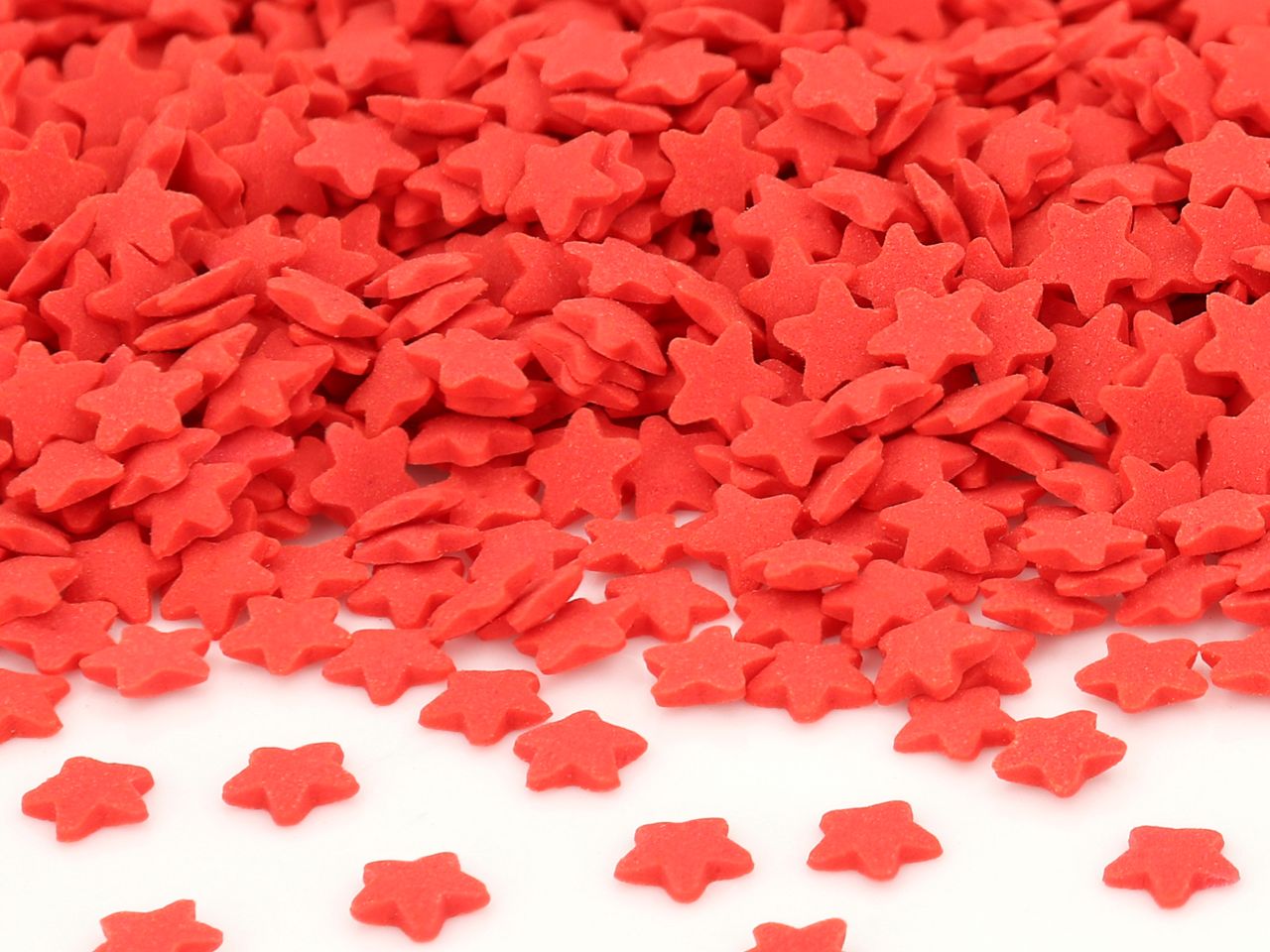 Streudekor Rote Sterne, Rot, 80 g