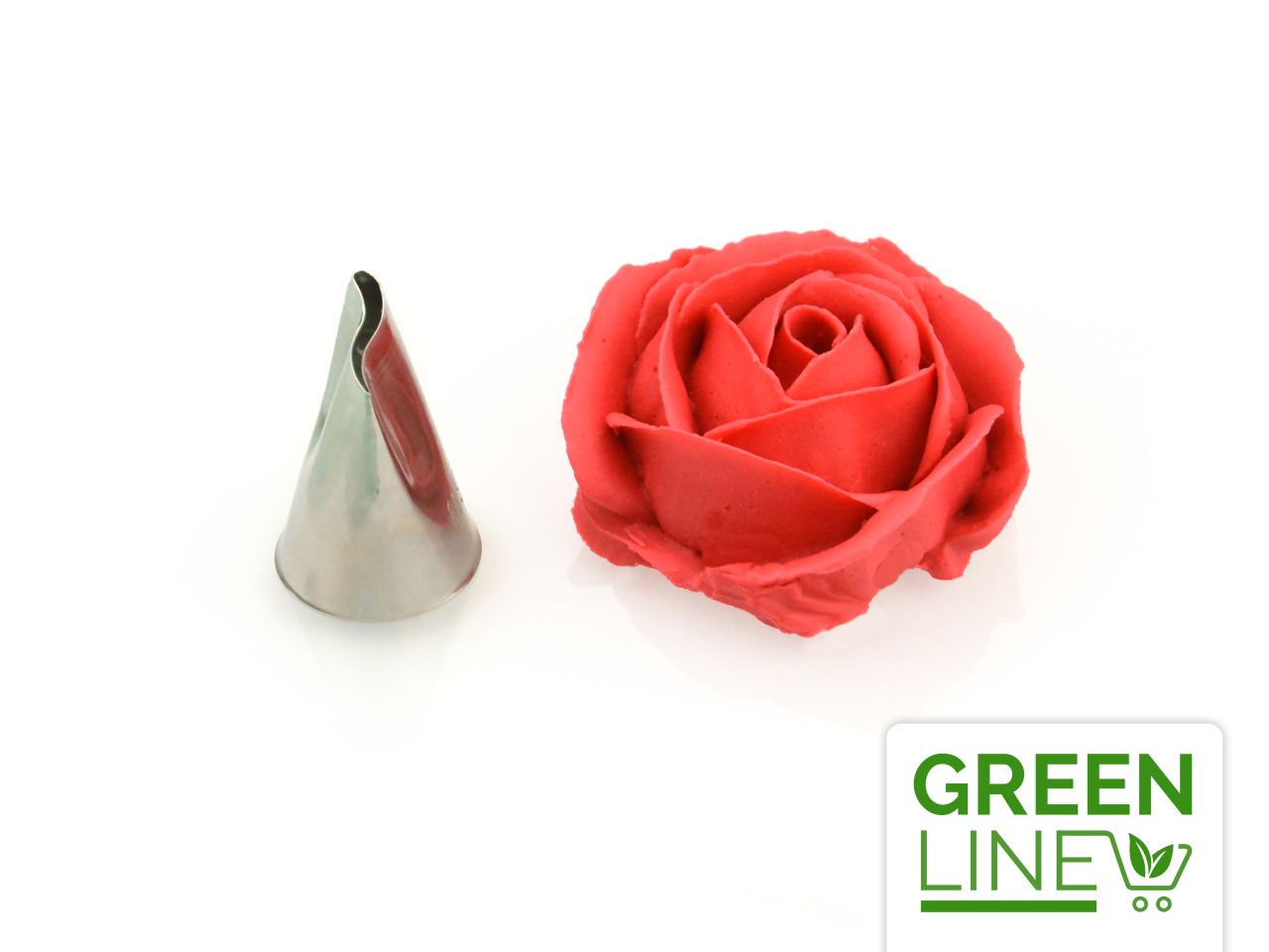 Garniertülle Petals Wave groß, Edelstahl, GREENLINE