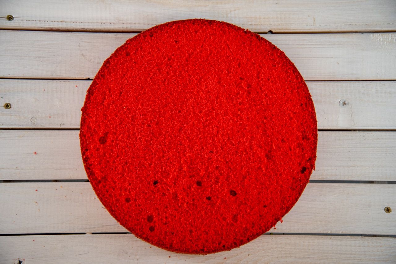 Tortenboden rot, 100g, Backmischung Biskuitboden