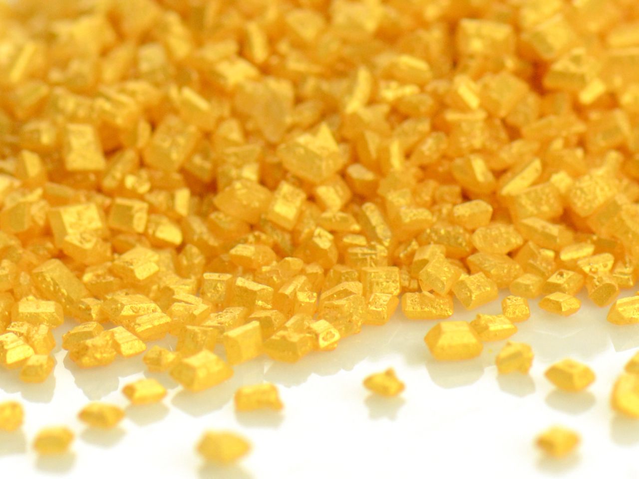 Glimmer-Zucker, essbarer Glitzer, Gold, 10 x 100 g