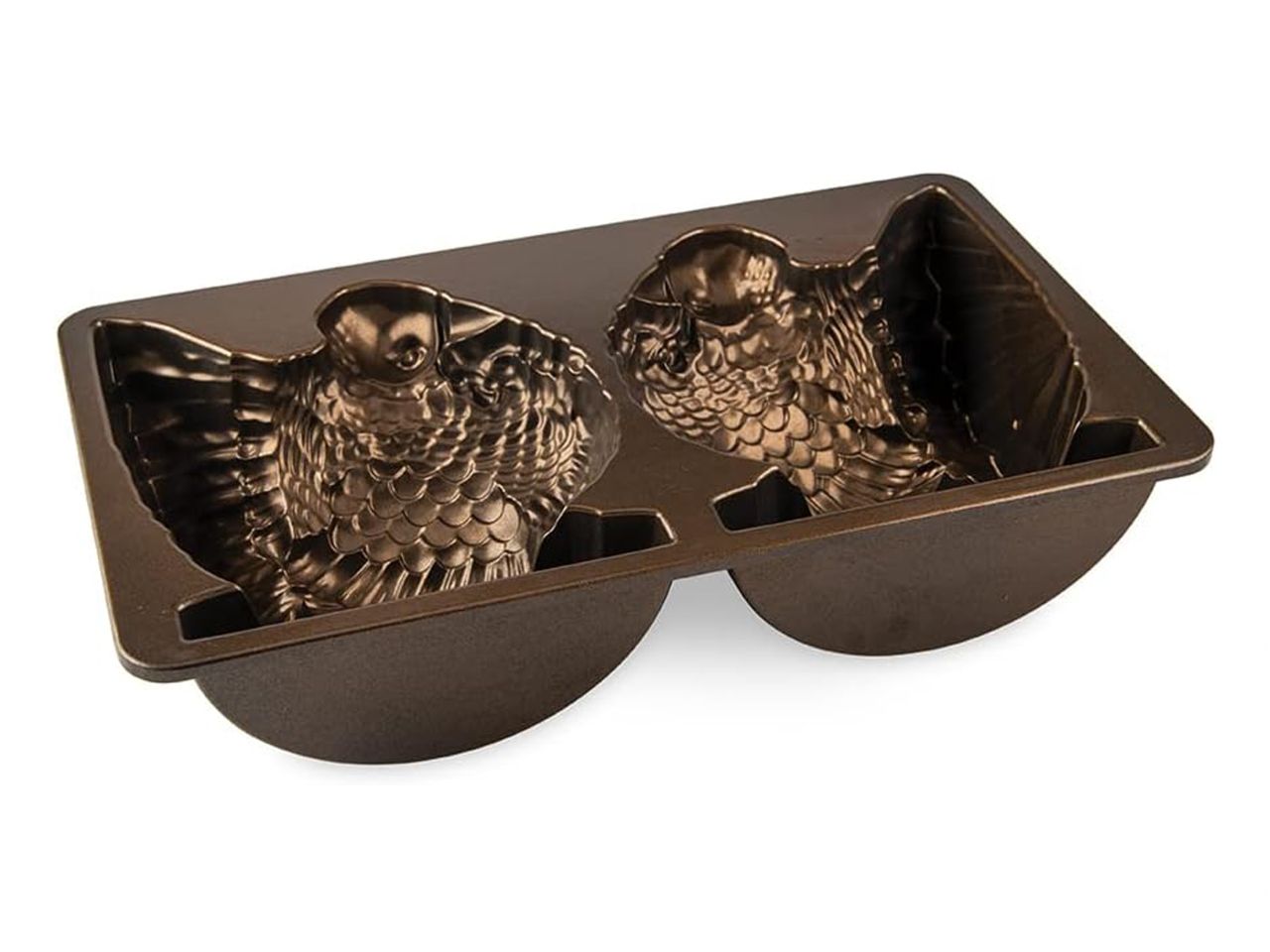 Nordic Ware: Aluguss-Backform Classic Turkey Pan, Antihaft, 2,4 L, 17 x 19,5 x 7 cm