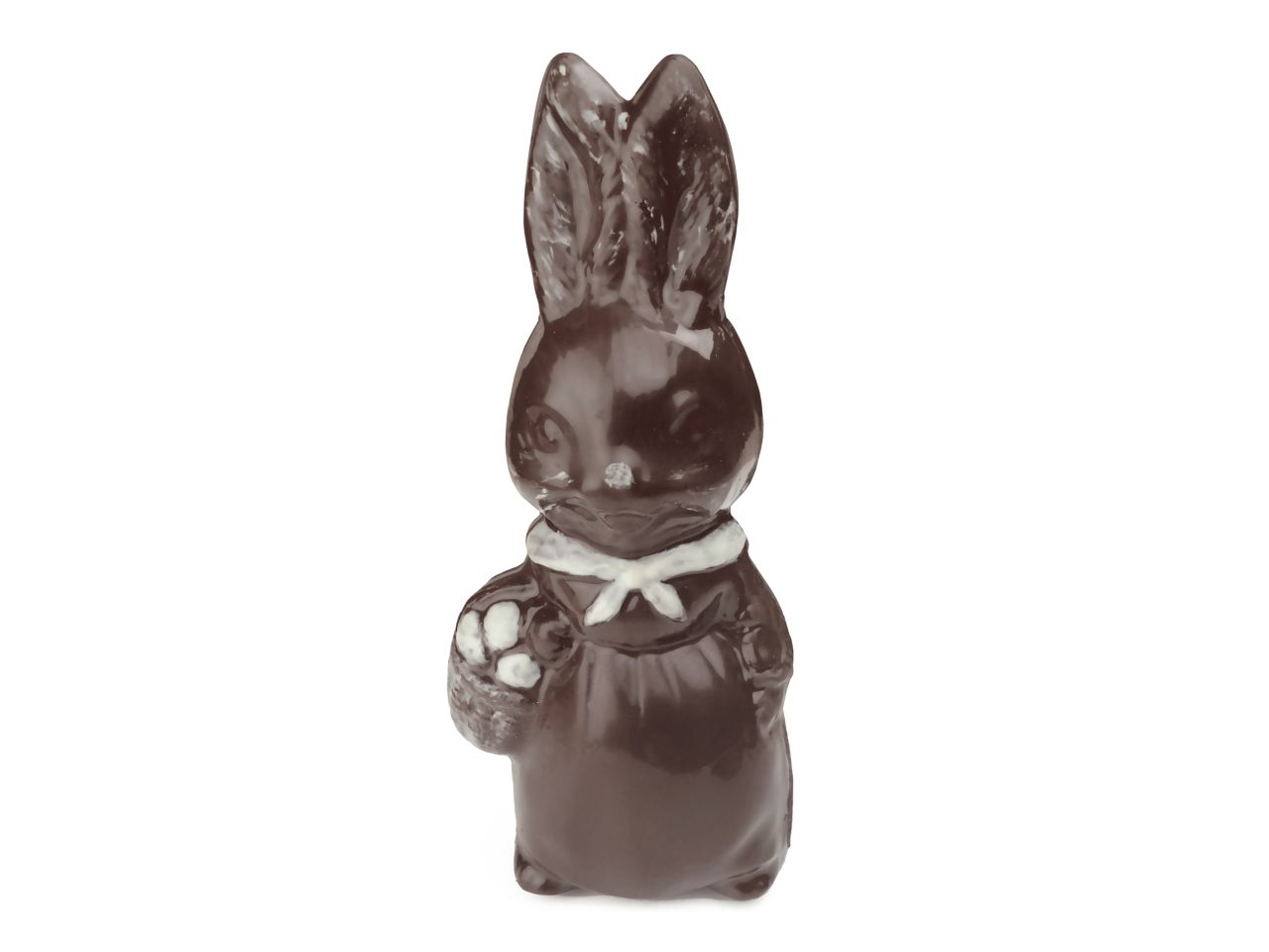 Schokoladenform: Osterhase, Kunststoff, transparent, 2 Mulden à 11 x 26 x 4 cm