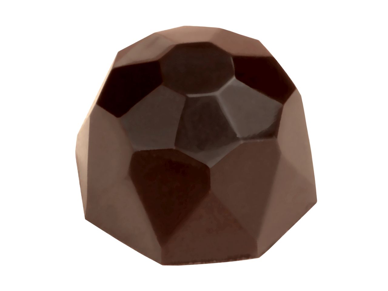 Schokoladenform: Diamant, Kunststoff, farblos, 21 Mulden à 24 x 20 mm
