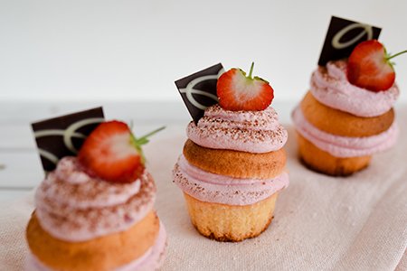 Erdbeer-Muffintörtchen