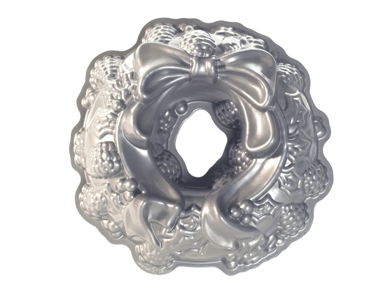 Nordic Ware: Aluguss-Backform Holiday Wreath Pan, Antihaft, 2,1 L, 28 x 8 cm