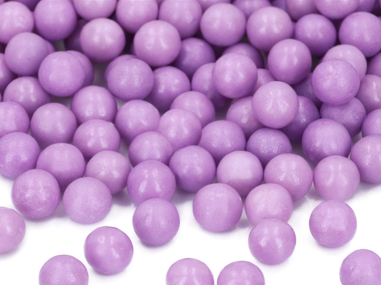 Weiche Zuckerperlen Purple, Violett/Lila, 10 mm, 60 g