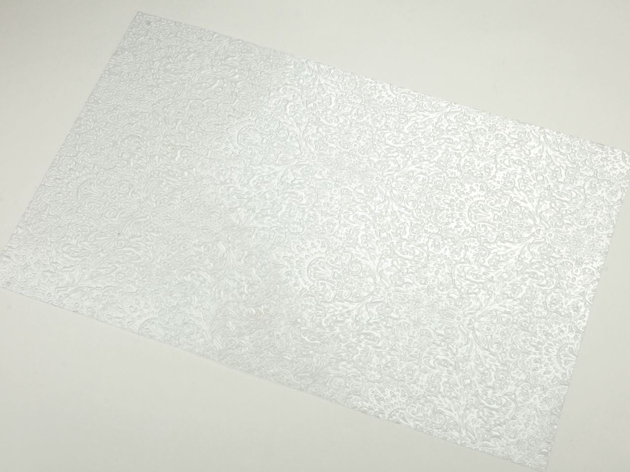 Strukturfolie: Baroque, PVC, transparent, 40 x 25 cm