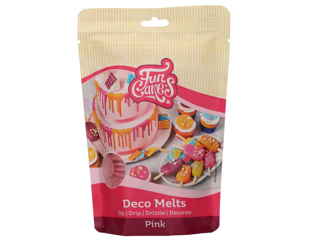 Fettglasur, Deco Melts, rosa, 250g