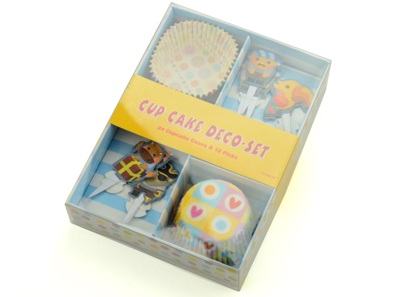 Cupcake-Dekor-Set: Piraten, Papier, bunt, 24 Förmchen á 5 cm + 12 Topper