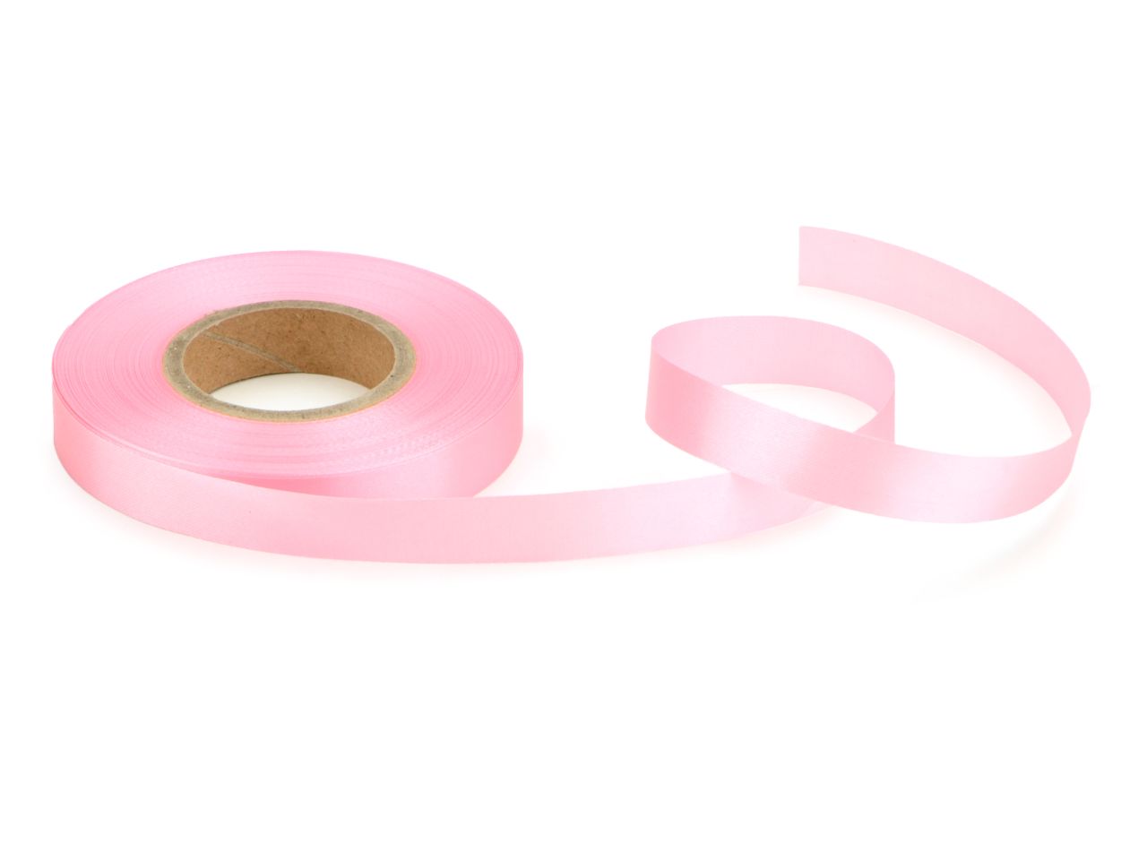 Satinband: Rosa, Polyester, 30 Meter à 14 mm