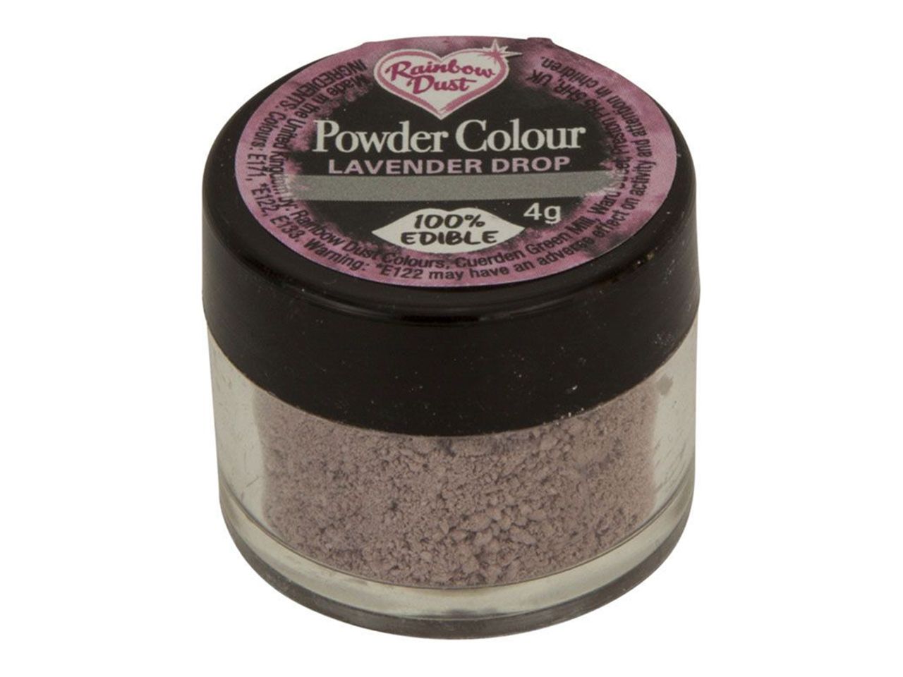 RAINBOW DUST Lebensmittelfarbpulver: Lavender Drop, Lila, 5 g