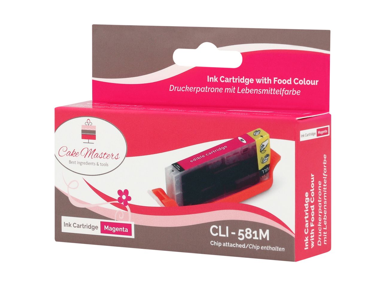 Lebensmittelfarb-Patrone: Magenta CLI-581M, schmal, für Canon PIXMA, Magenta-Rot