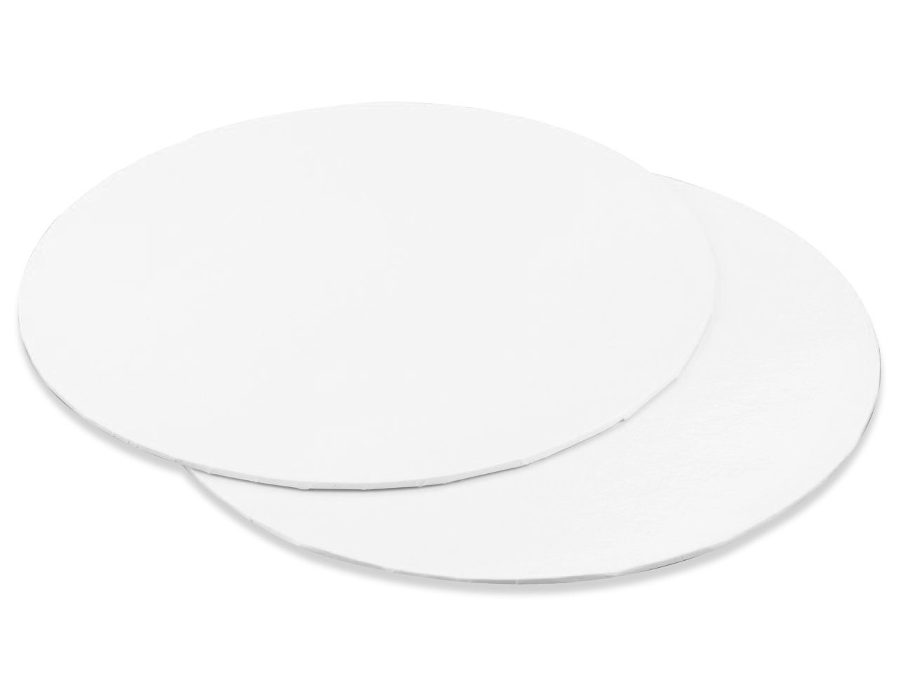 Cakecard: rund in Weiß, 3 Stück á 35 cm, 3 mm