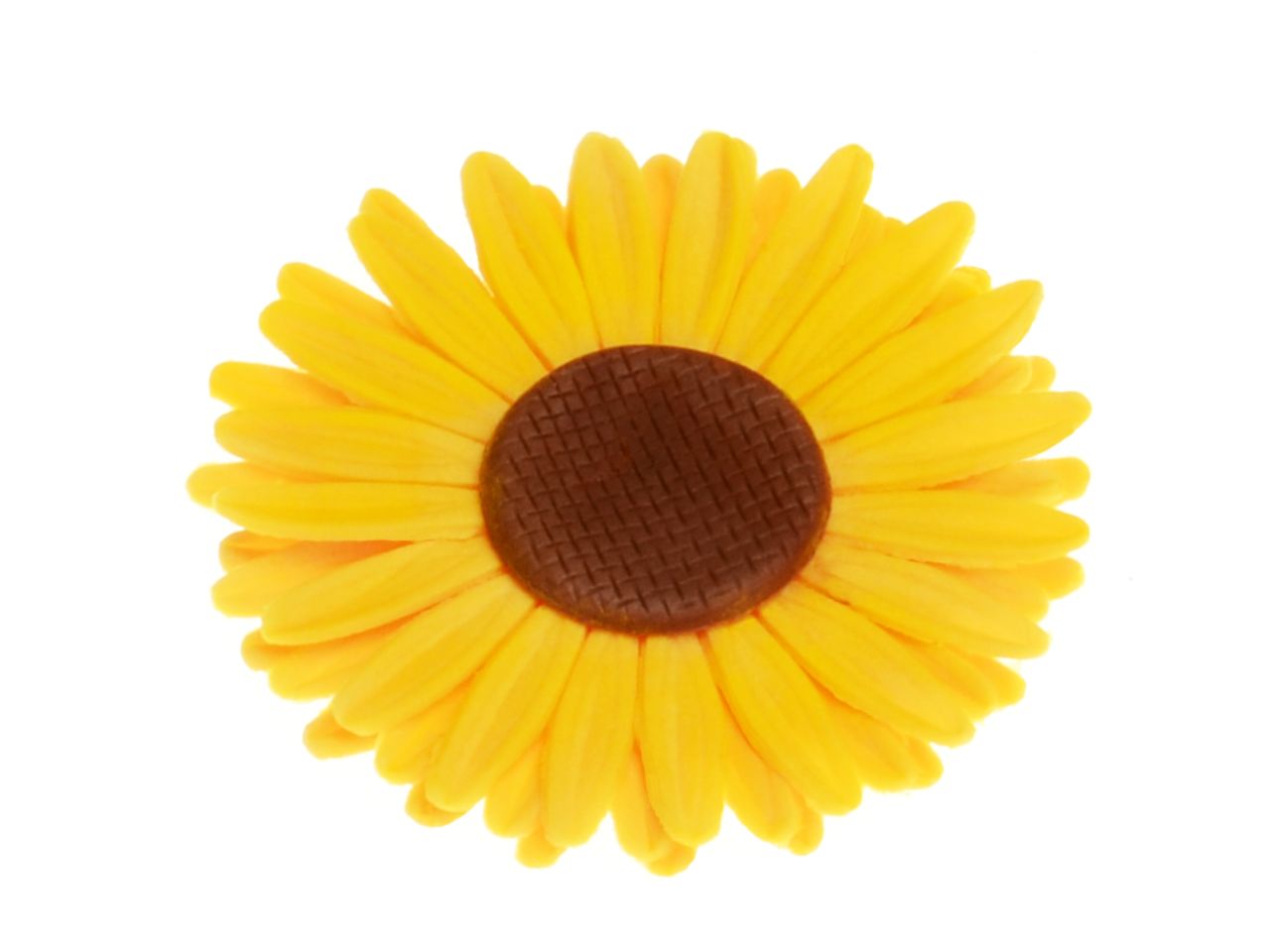 Ausstecher mit Auswerfer: Sonnenblume groß, Kunststoff, Weiß, 6,8 cm