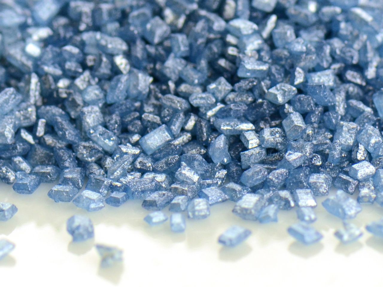 Glimmer-Zucker, essbarer Glitzer, Blau, 10 x 100 g