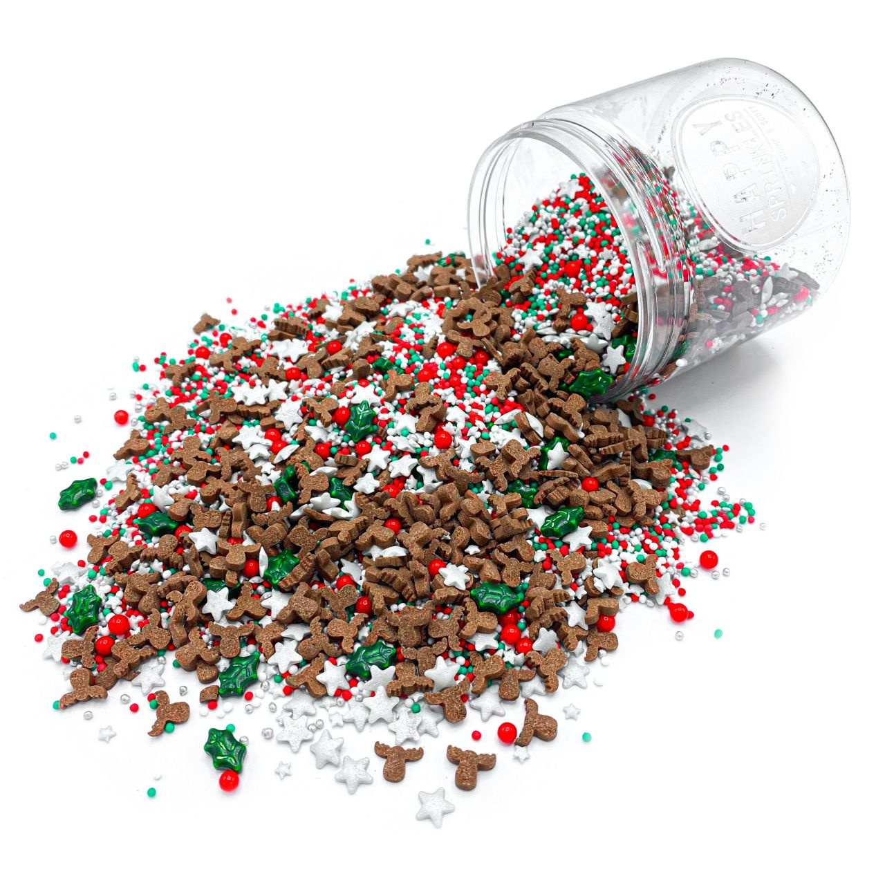 Streusel-Mix Red Nose, bunt, 90 g