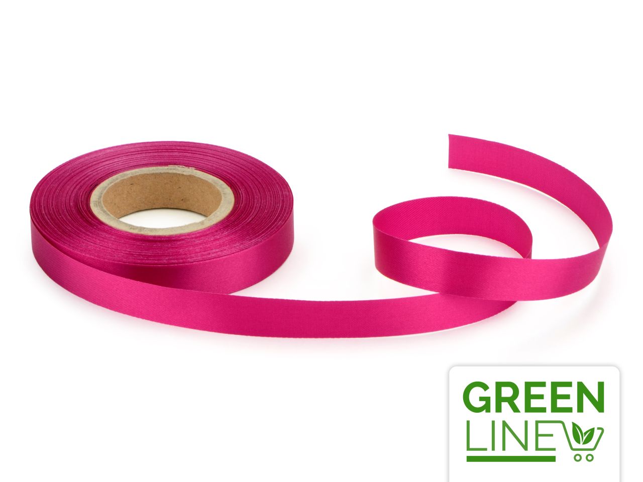 Satinband: Purpur, Polyester, 30 Meter à 14 mm, GREENLINE