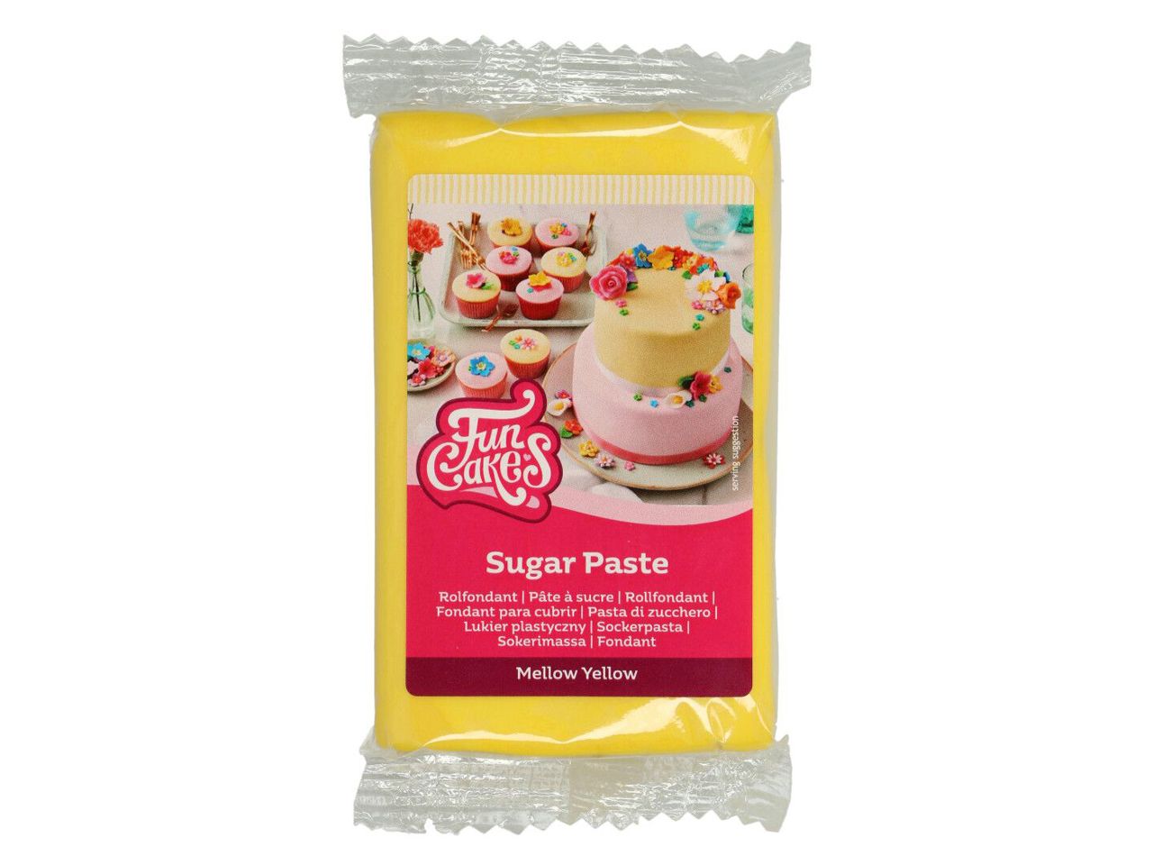 FunCakes Fondant -gelb- 250g, Dekormasse