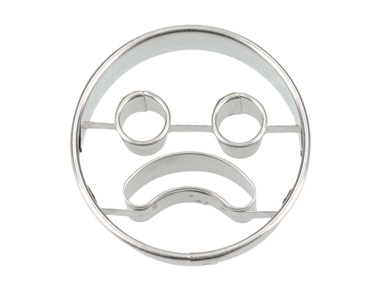 Ausstecher: Frowning Face, Edelstahl, 5 cm