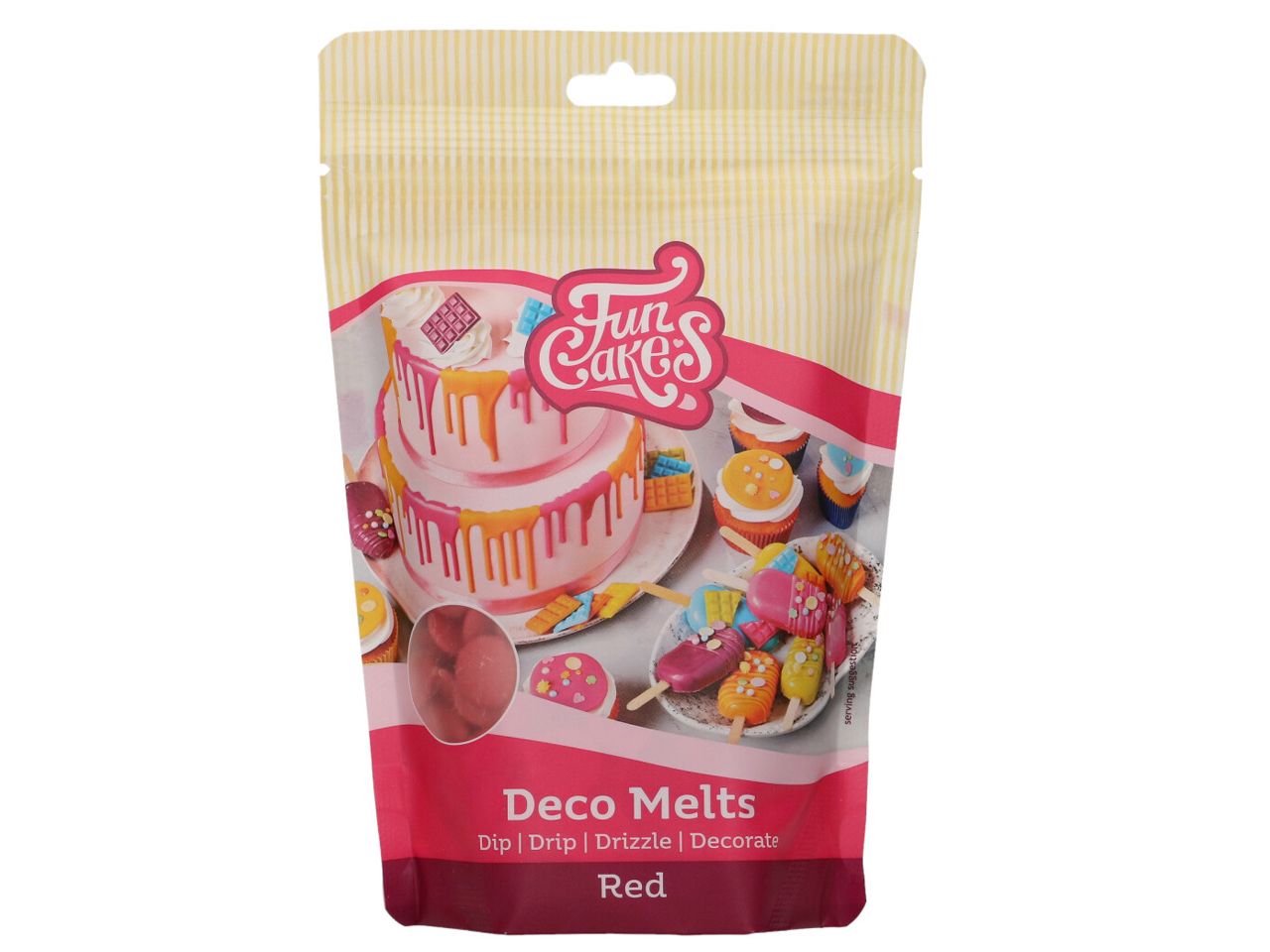 Fettglasur, Deco Melts, rot, 250g