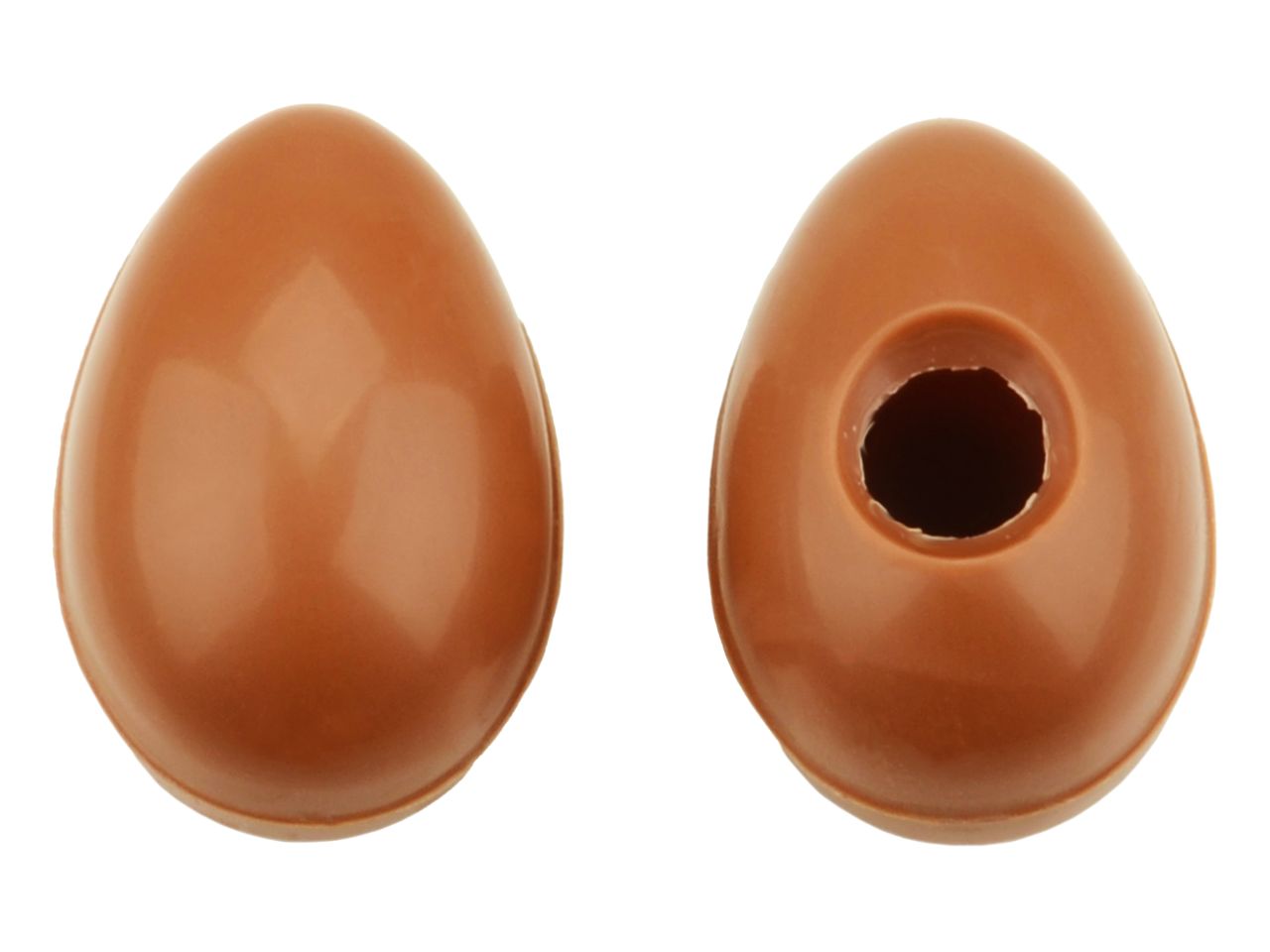 Pralinen-Hohlkörper: Medium-Eier, Vollmilch, 1 Folie/45 Stück à 39 x 26 x 25 mm (4,4 g)