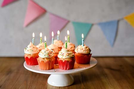 Geburtstags-Cupcakes