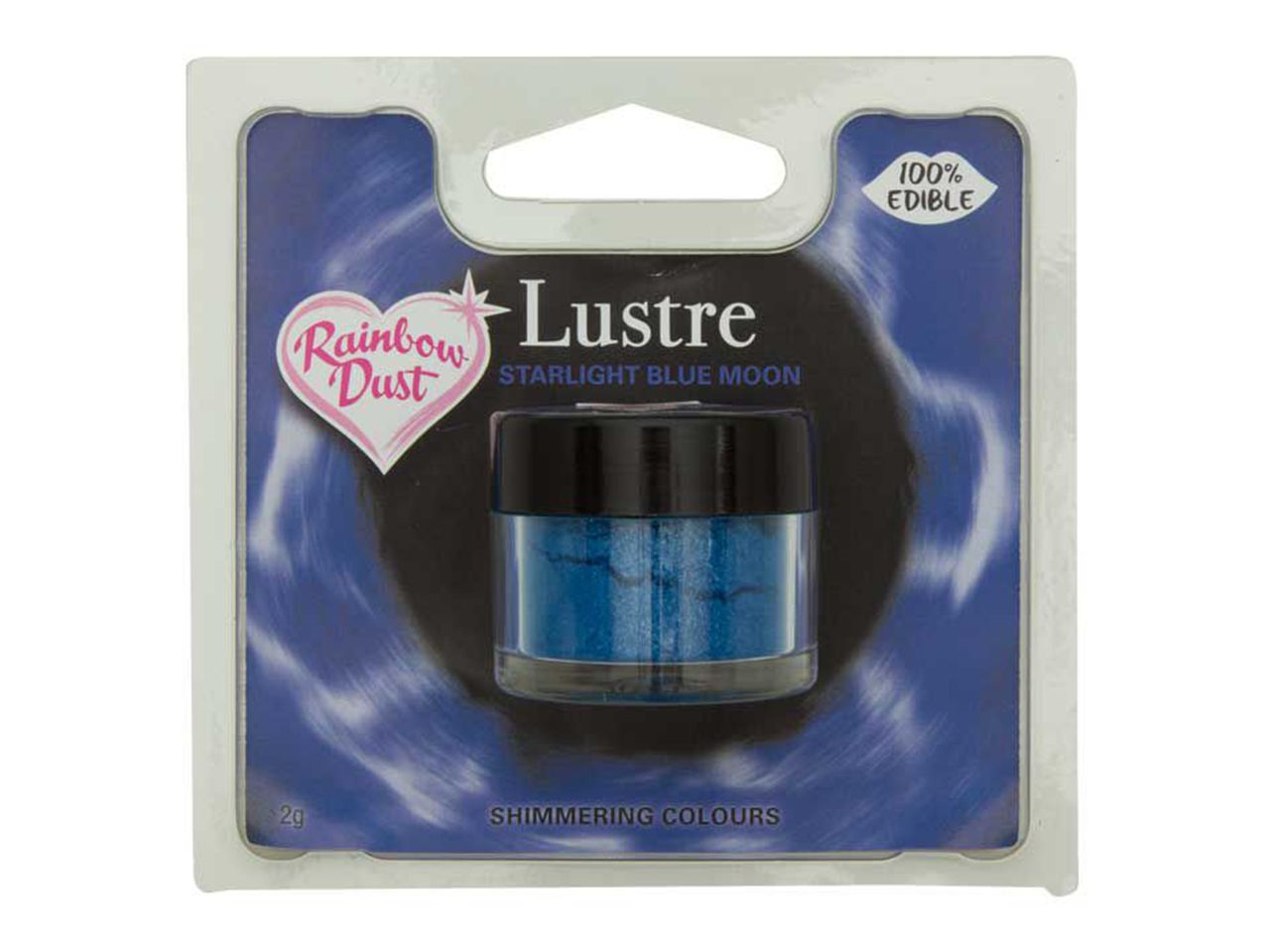 Rainbow Dust: Lebensmittelfarbpulver Starlight Blue Moon, Mondblau 2 g