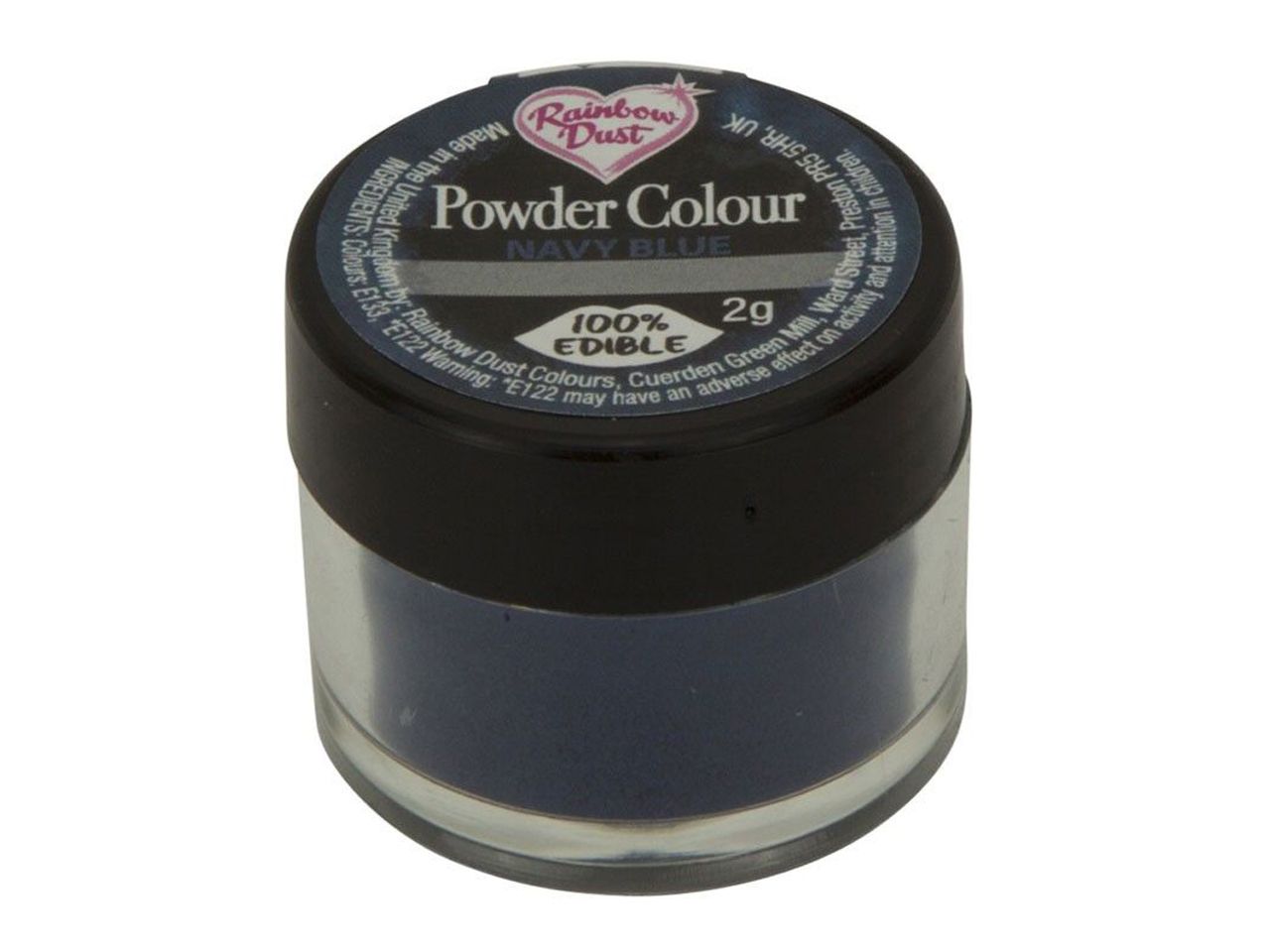 Rainbow Dust: Lebensmittelfarbpulver Navy Blue, Blau, 2 g