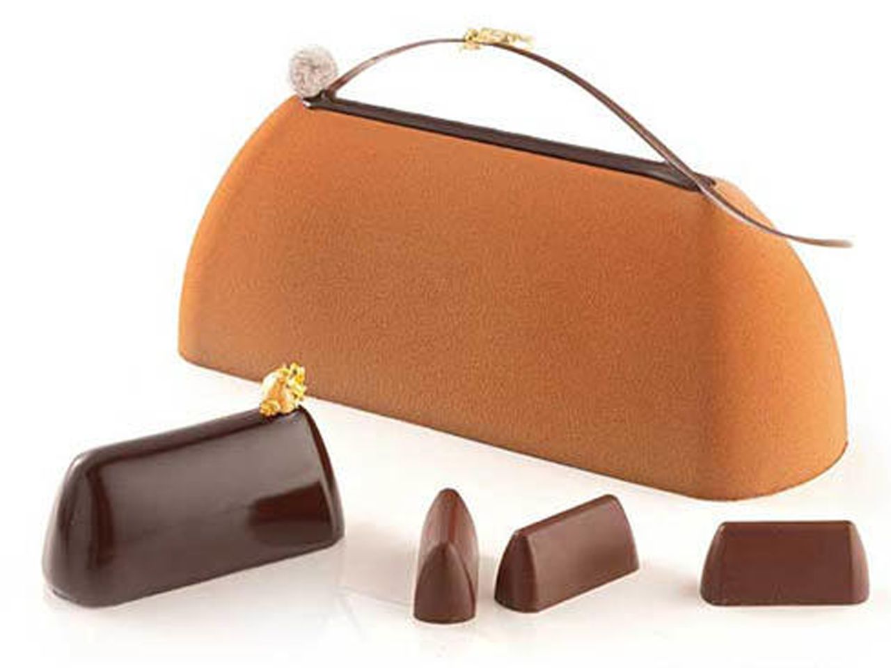 SILIKOMART Silikon-Backform: Gianduia, Handtaschen-Design, Weiß, 25 x 8 x 9 cm, 1.200 ml