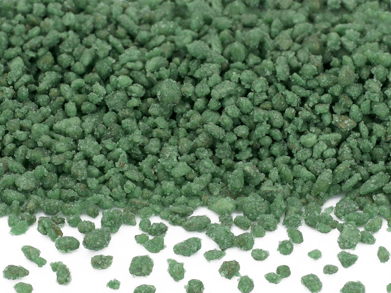 Kandierte Pefferminzblätter-Stücke, essbar, Grün, 20 g