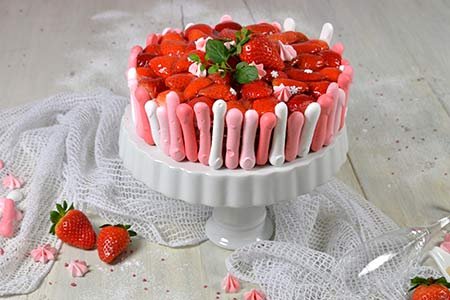 Erdbeer-Champagner-Torte