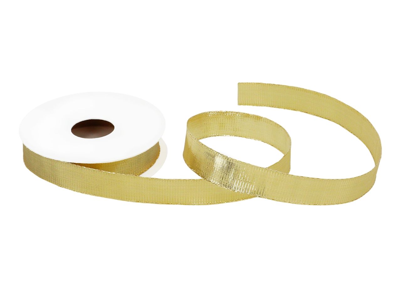 Satinband: Gold, Polyester, 5 Meter à 15 mm