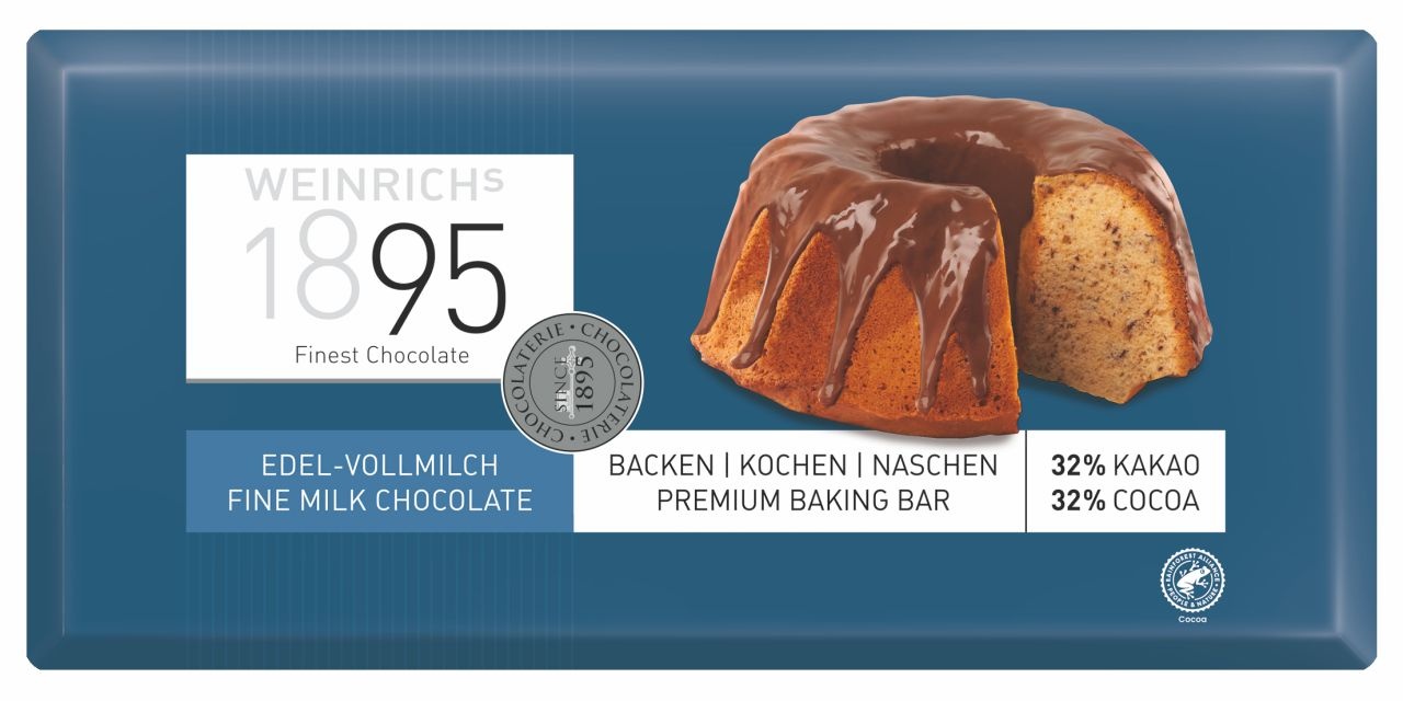 Backschokolade Edel-Vollmilch, Premium, 250 g