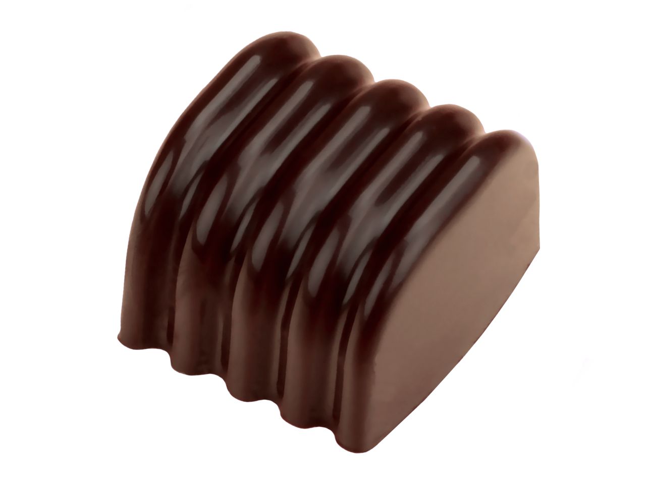 Schokoladenform: Stripes, Kunststoff, transparent, 24 Mulden à 2,4 x 2,6 x 2 cm