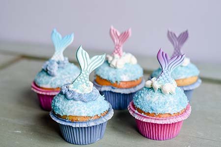 Meerjungfrauen-Cupcakes